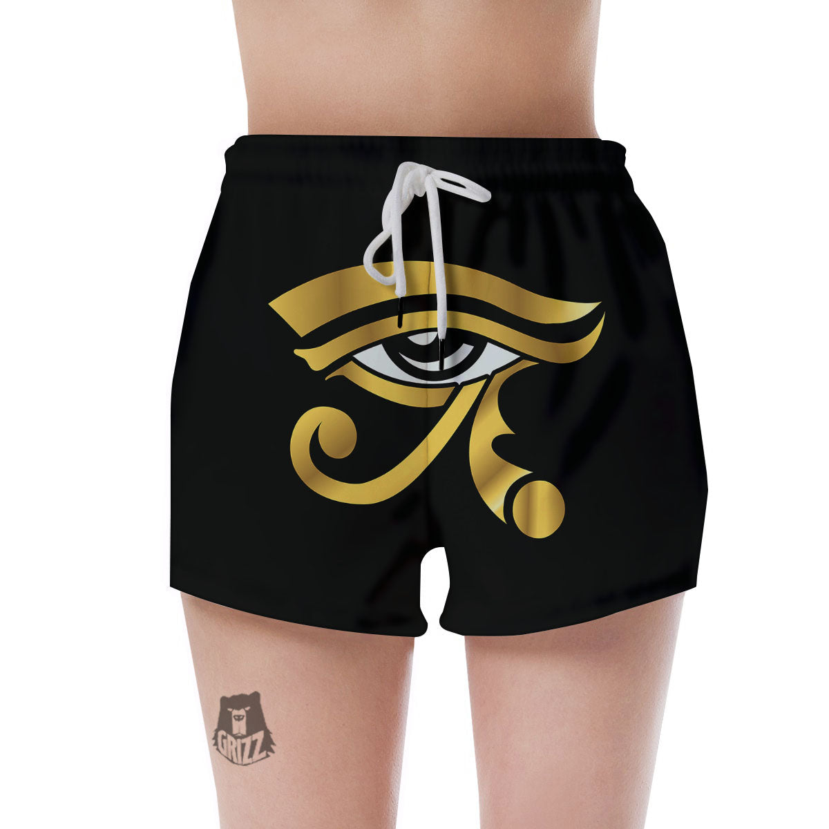 Amulet Eye Of Horus Print Women's Shorts-grizzshop