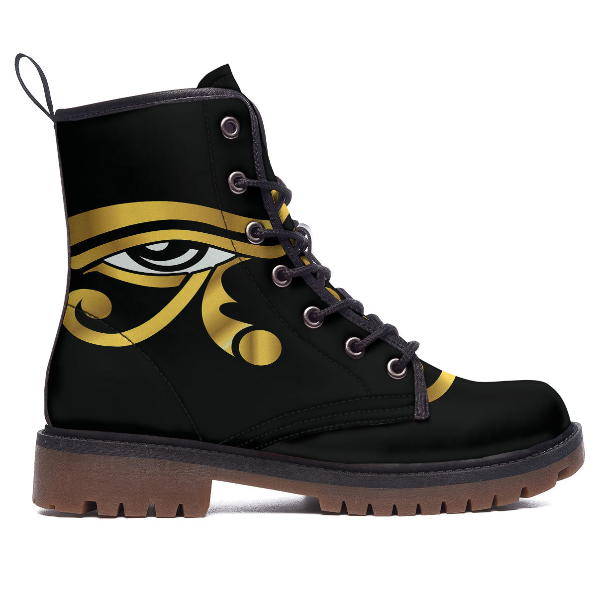 Amulet Eye Of Horus Print Work Boots-grizzshop