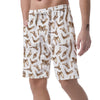 Anatomy Bone Pattern Print Men's Shorts-grizzshop