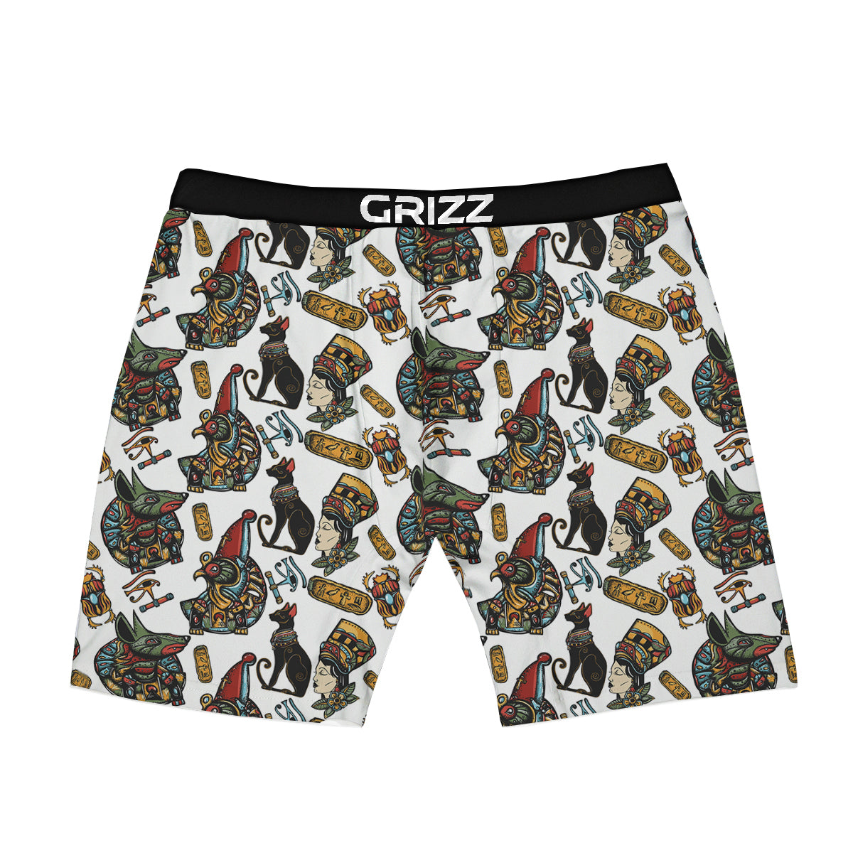 Ancient Egypt Old School Tattoo Print Pattern Boxer Briefs-grizzshop