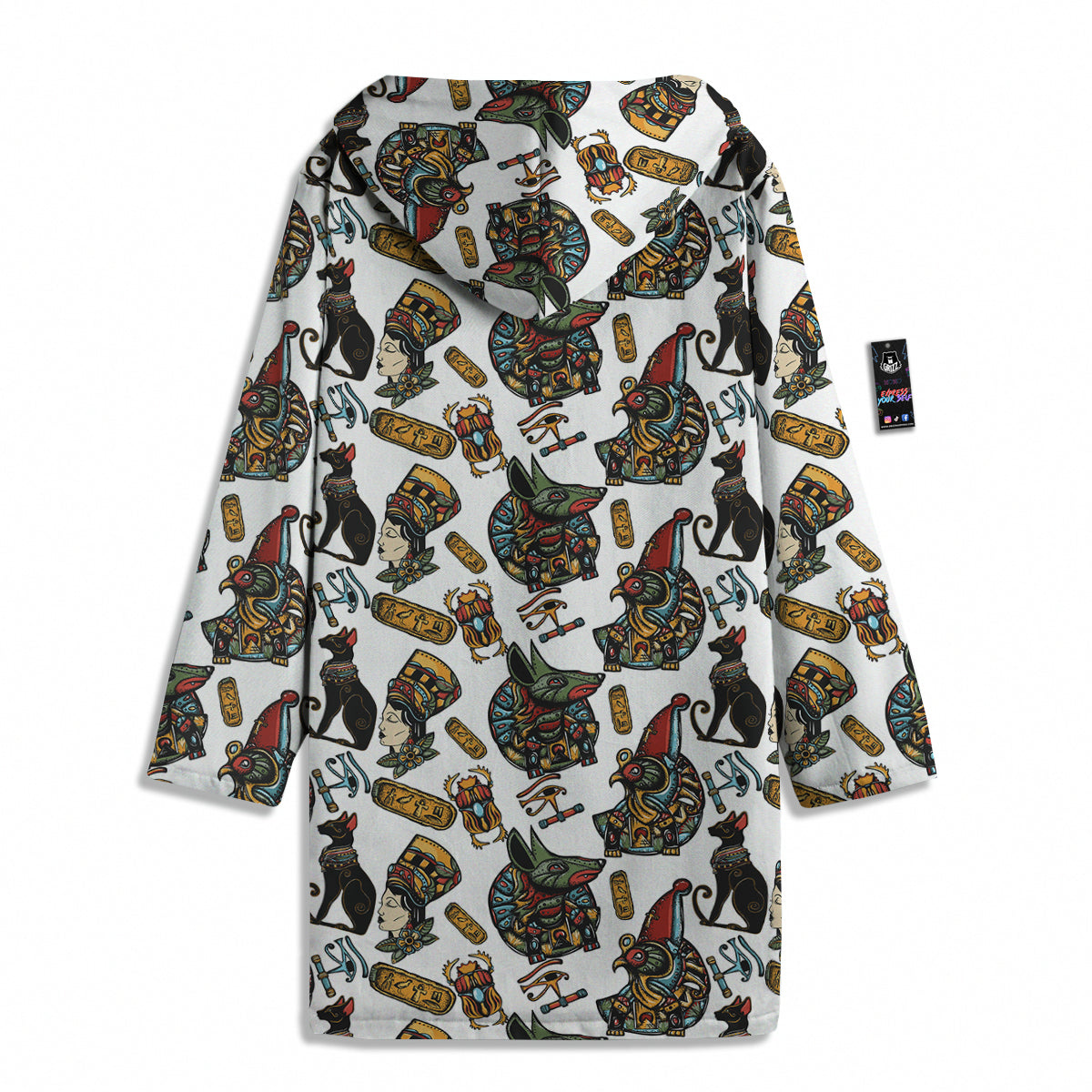 Ancient Egypt Old School Tattoo Print Pattern Men's Windbreaker Jacket-grizzshop