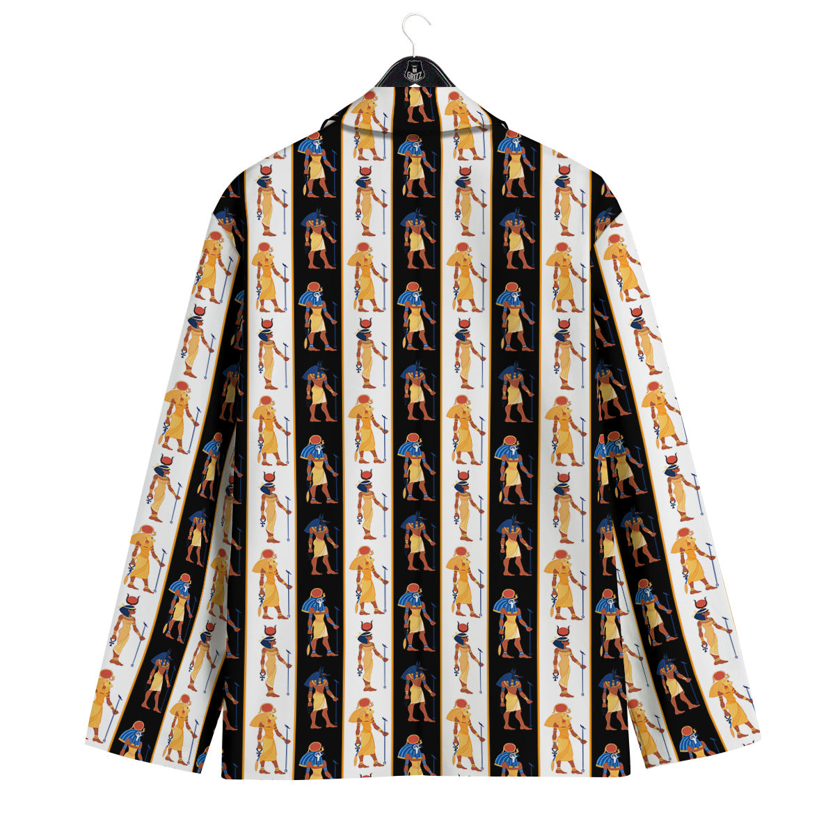 Ancient Egypt Stripe Print Pattern Men's Sport Coat-grizzshop