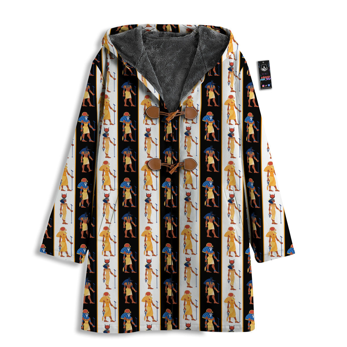 Ancient Egypt Stripe Print Pattern Men's Windbreaker Jacket-grizzshop