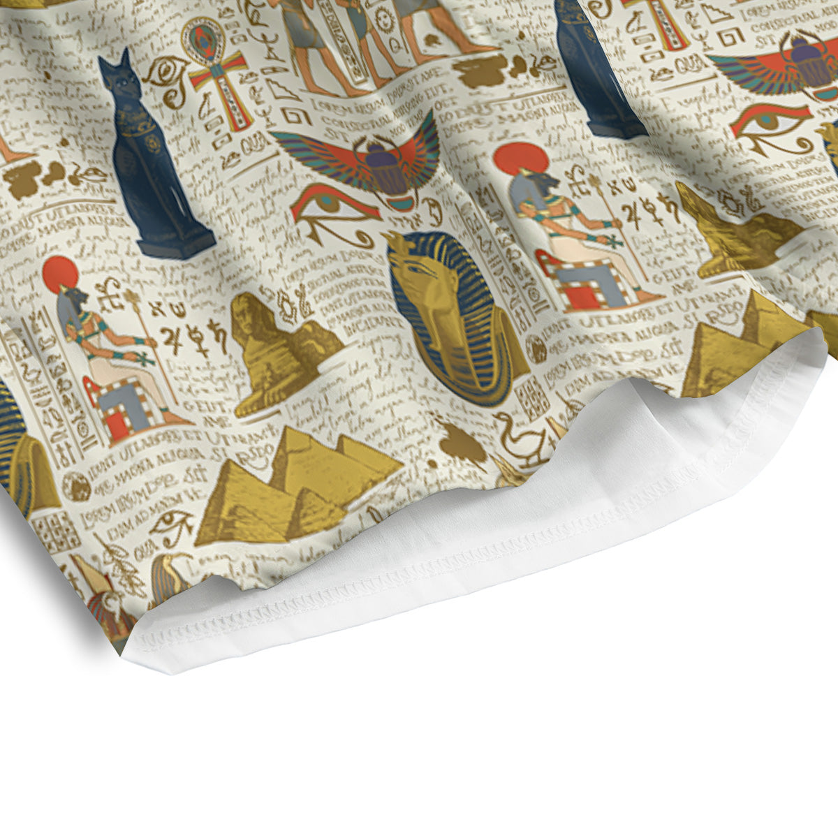 Ancient Egypt Text Print Pattern Men's Athletic Shorts