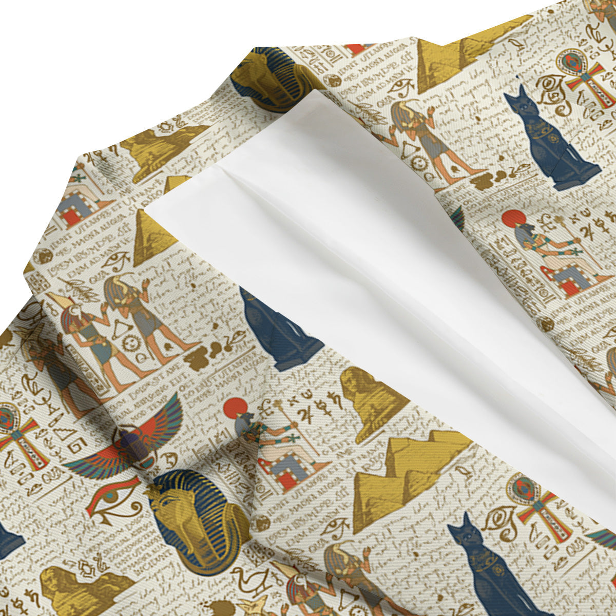 Ancient Egypt Text Print Pattern Men's Blazer-grizzshop