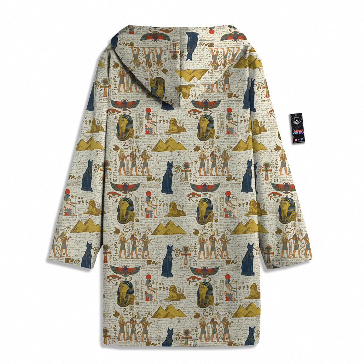 Ancient Egypt Text Print Pattern Men's Windbreaker Jacket-grizzshop
