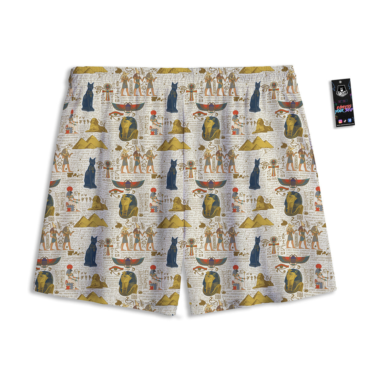 Buffalo Check Black And Green Print Mesh Shorts