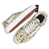 Ancient Egypt Text Print Pattern Skate Shoes-grizzshop