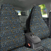 Ancient Egyptian Tribal Blue Print Pattern Car Seat Covers-grizzshop