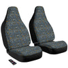 Ancient Egyptian Tribal Blue Print Pattern Car Seat Covers-grizzshop