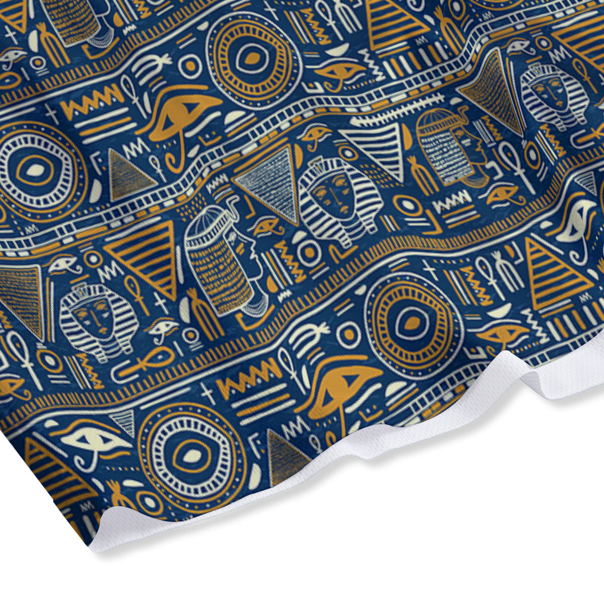 Buffalo Check Fire Yellow Print Pattern Mesh Shorts