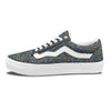 Ancient Egyptian Tribal Blue Print Pattern Skate Shoes-grizzshop