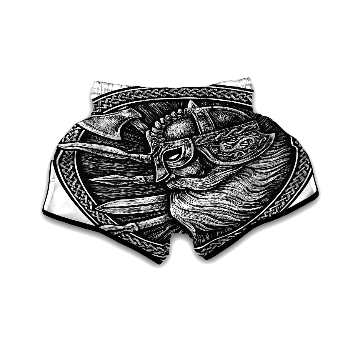 Ancient Viking Muay Thai Boxing Shorts-grizzshop