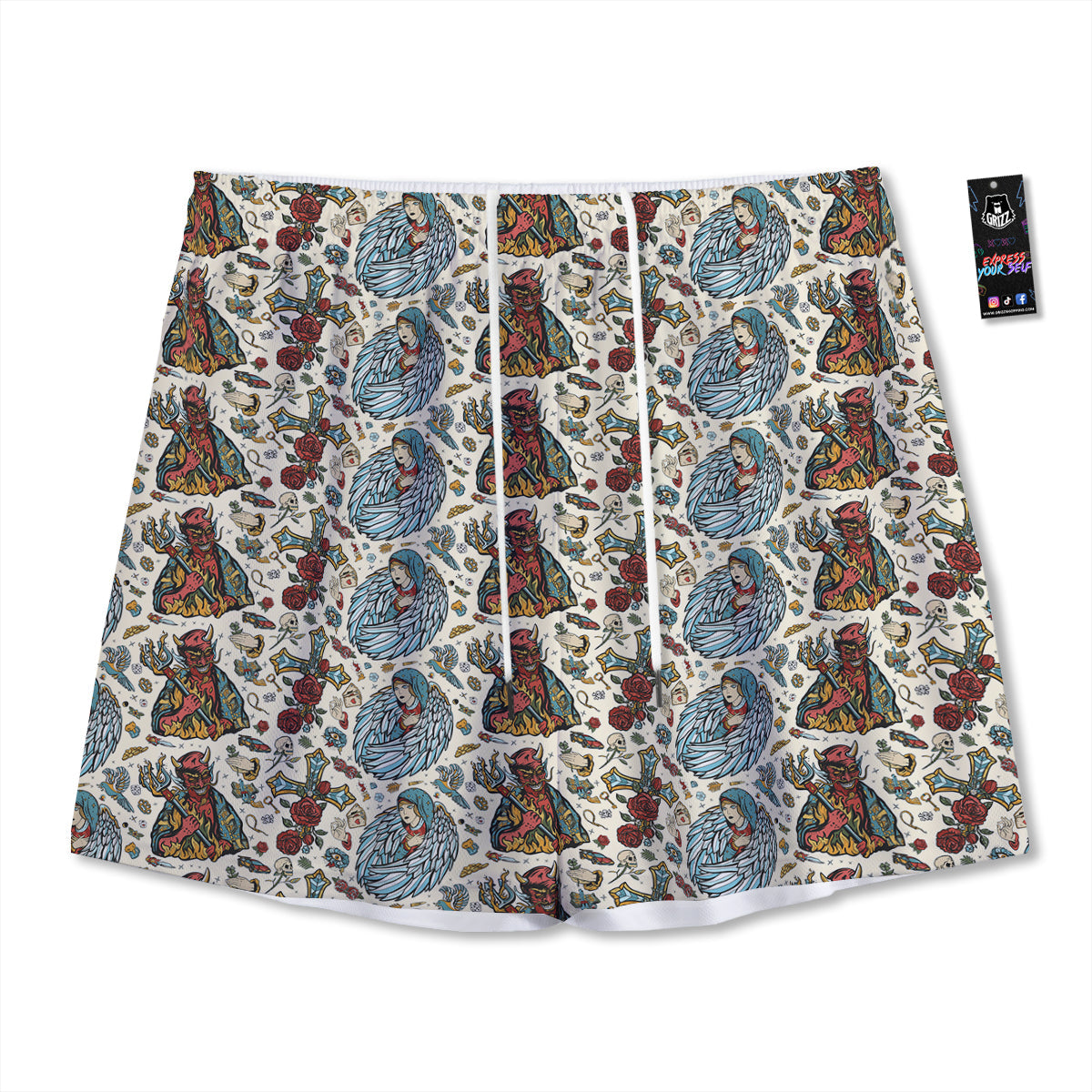 Beagle Cute Cartoon Print Pattern Mesh Shorts
