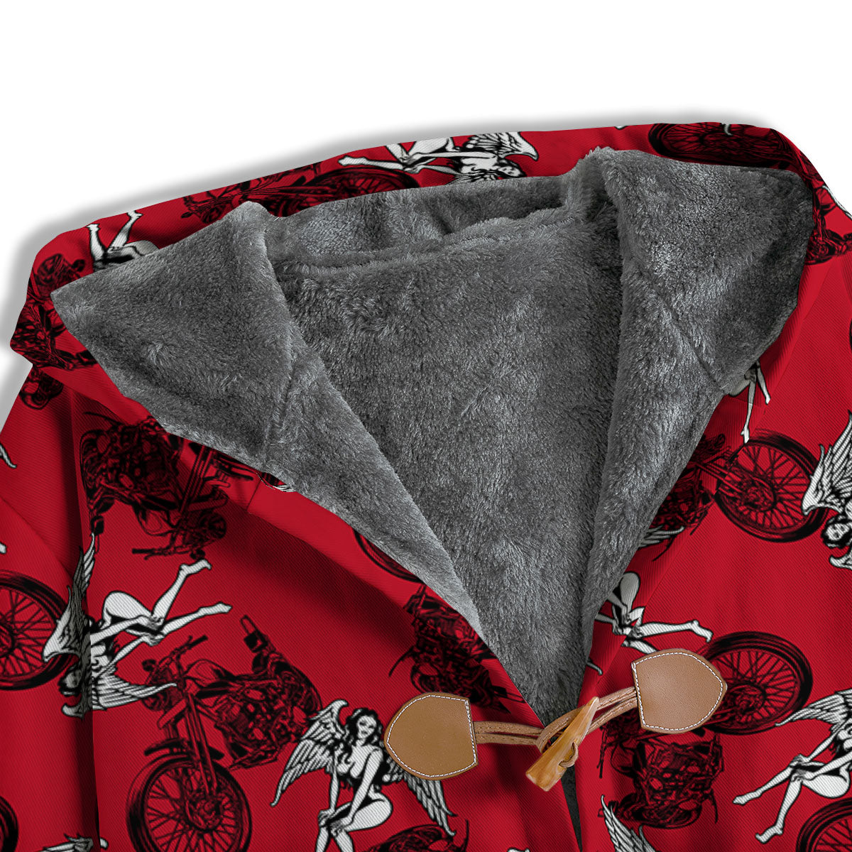Angel And Motorcycle Print Pattern Men's Windbreaker Jacket-grizzshop