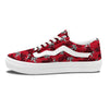 Angel And Motorcycle Print Pattern Skate Shoes-grizzshop