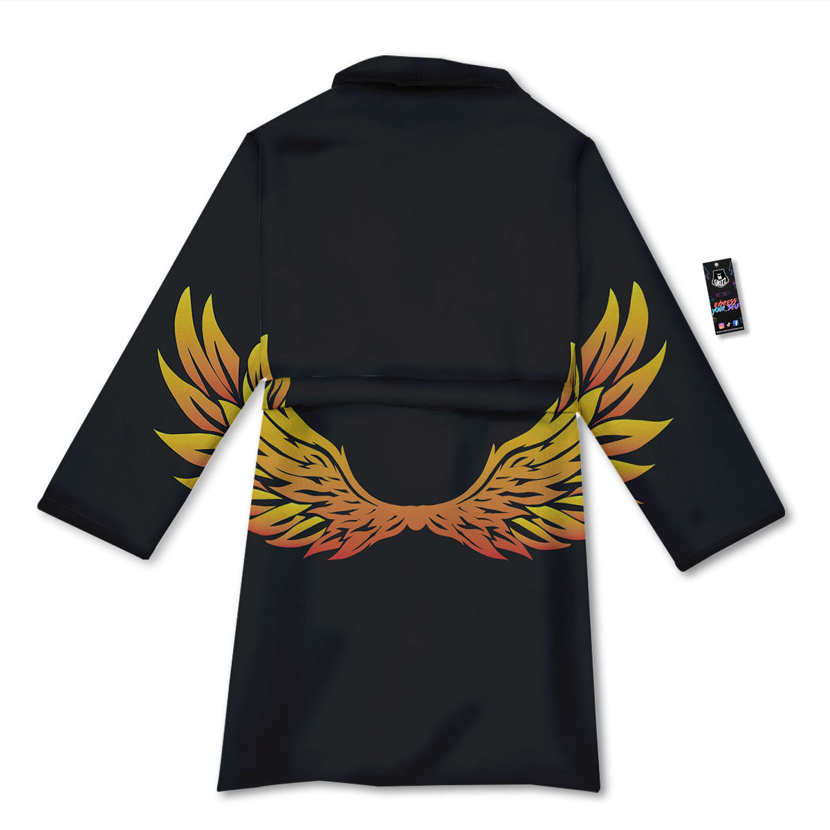 Angel Phoenix Print Bathrobe-grizzshop