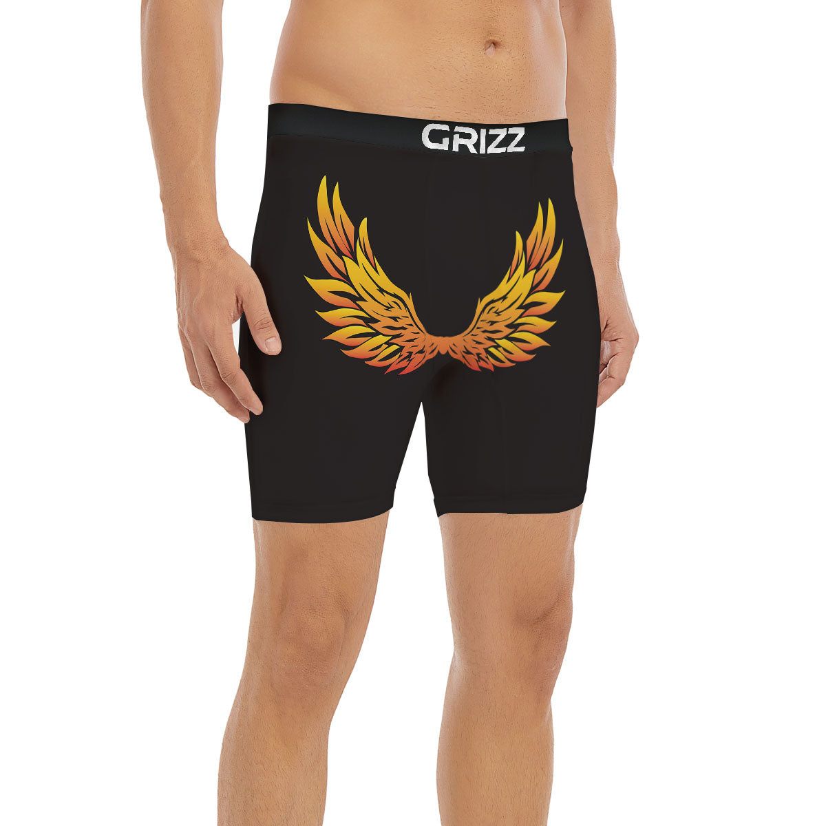 Angel Phoenix Print Boxer Briefs-grizzshop