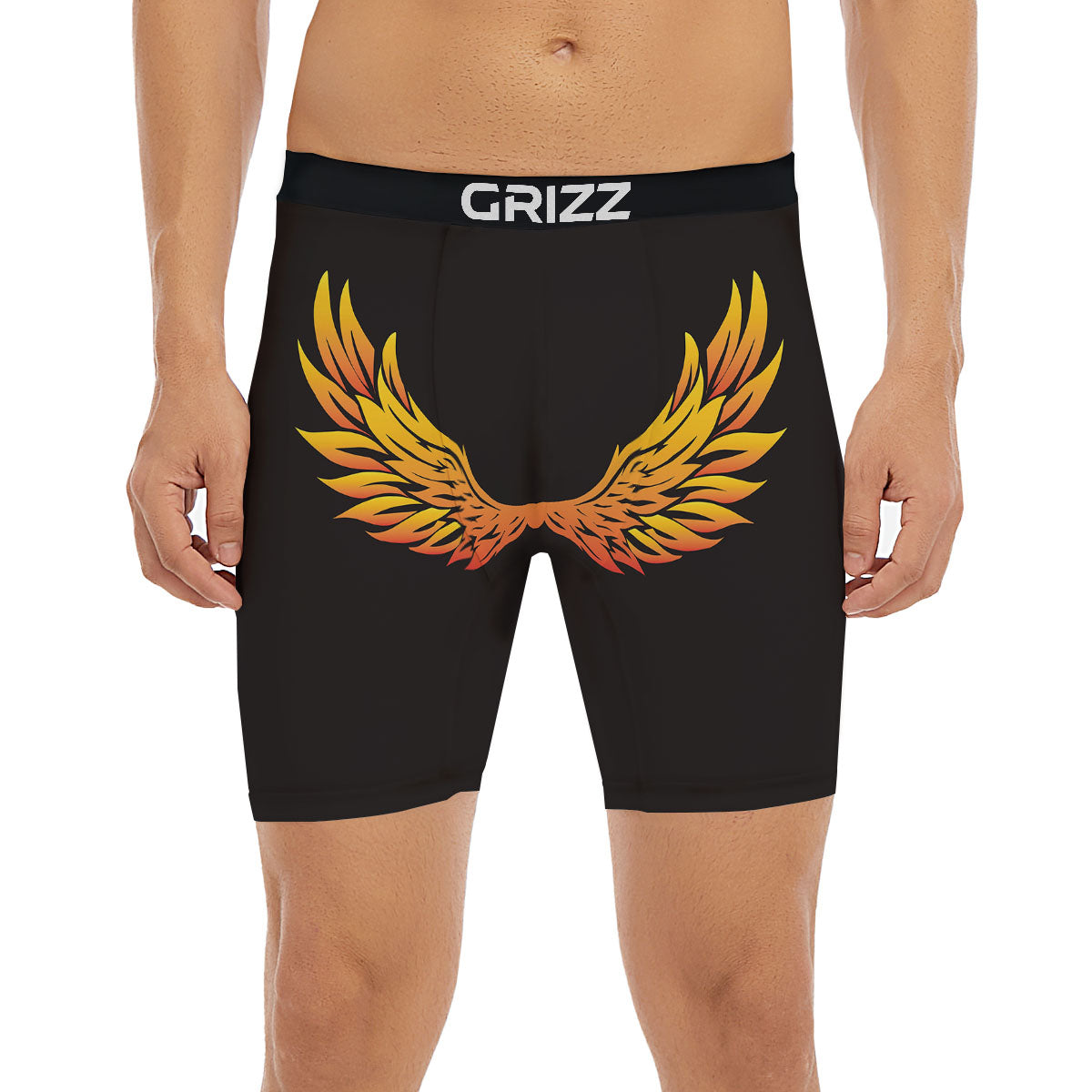 Angel Phoenix Print Boxer Briefs-grizzshop