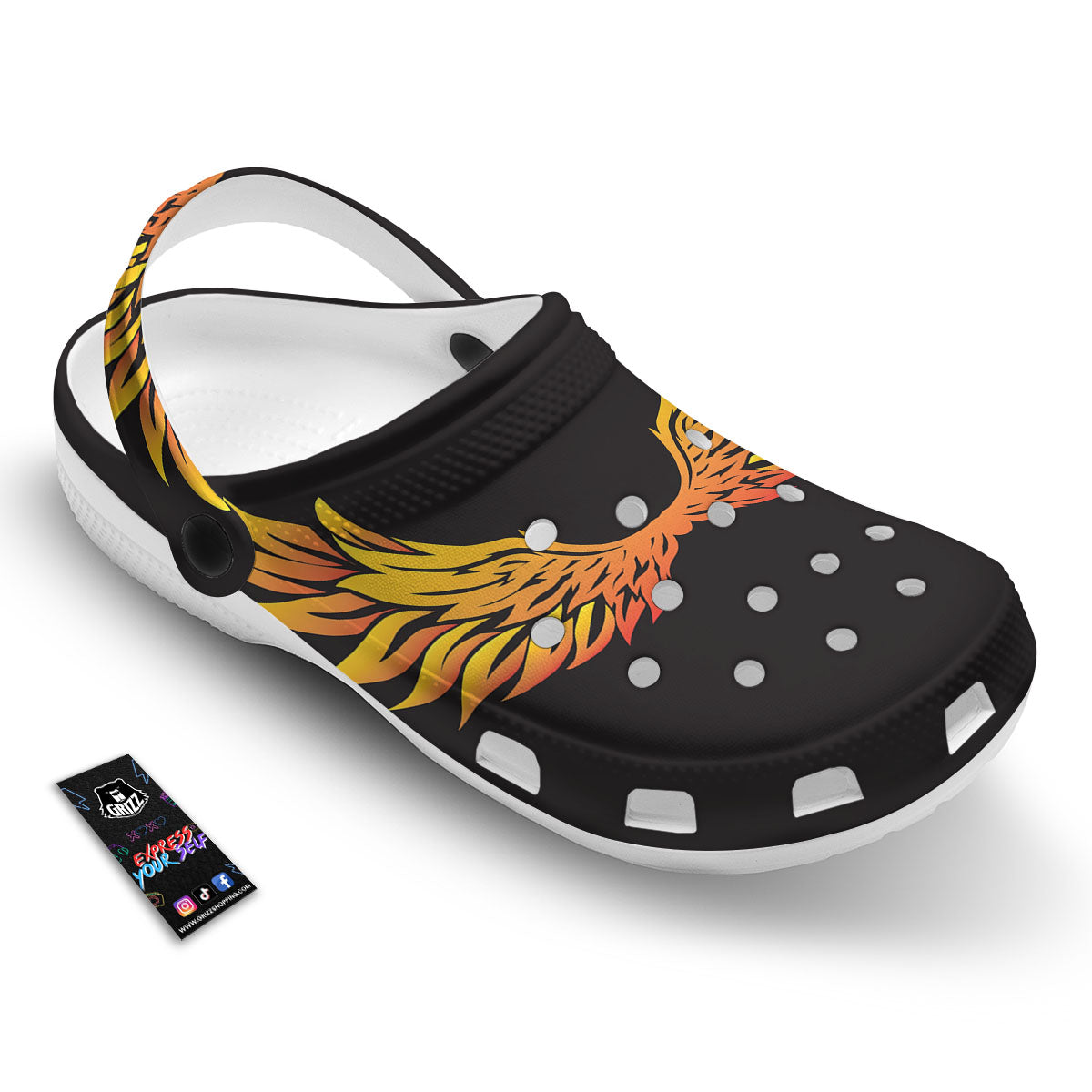 Angel Phoenix Print Clog-grizzshop