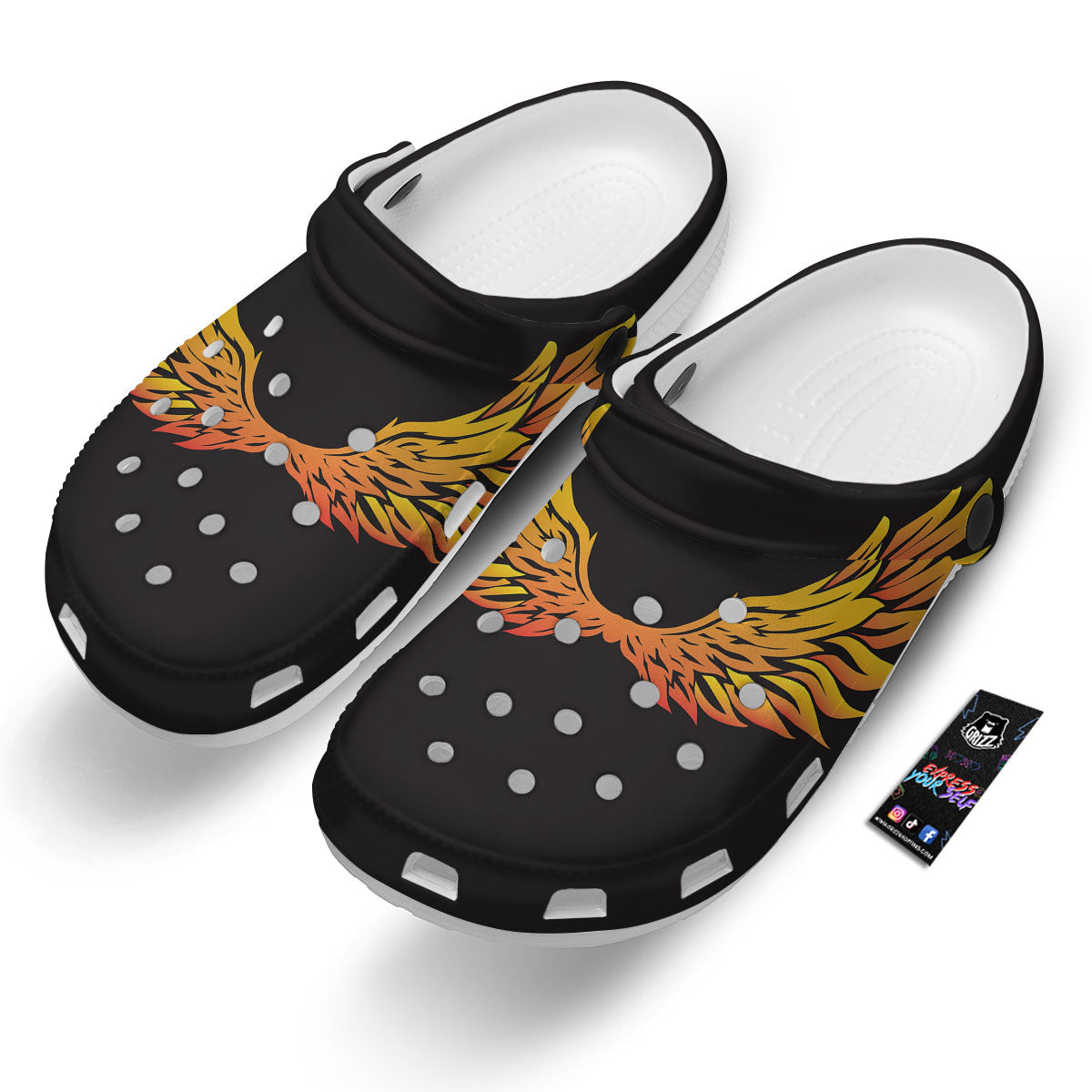 Angel Phoenix Print Clog-grizzshop