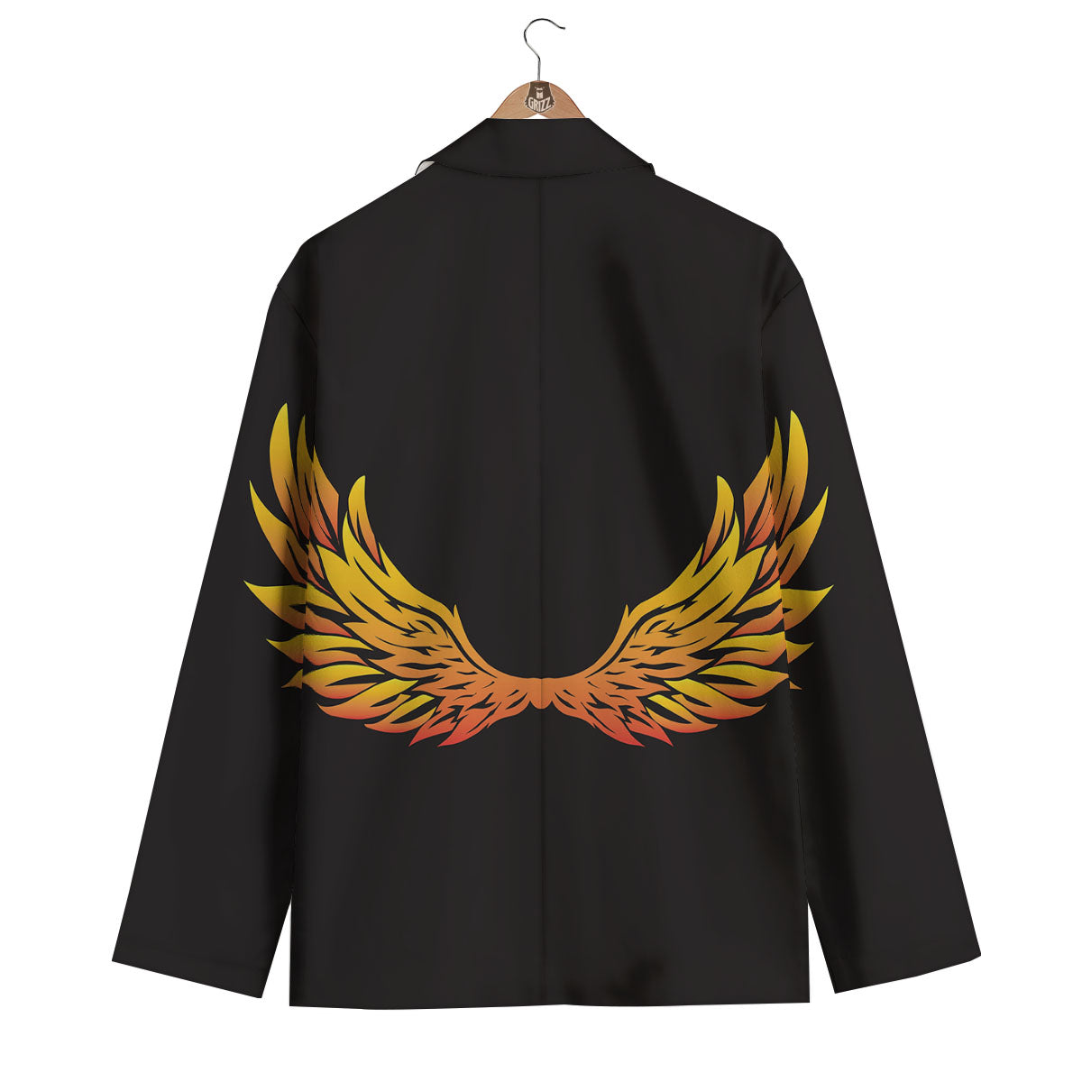 Angel Phoenix Print Men's Blazer-grizzshop