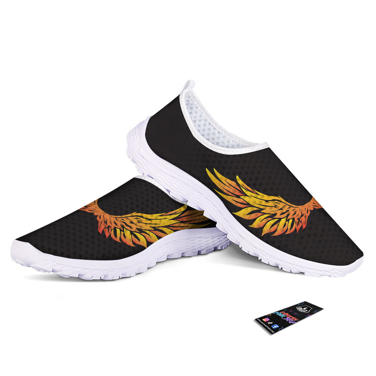 Angel Phoenix Print Nurse Shoes-grizzshop