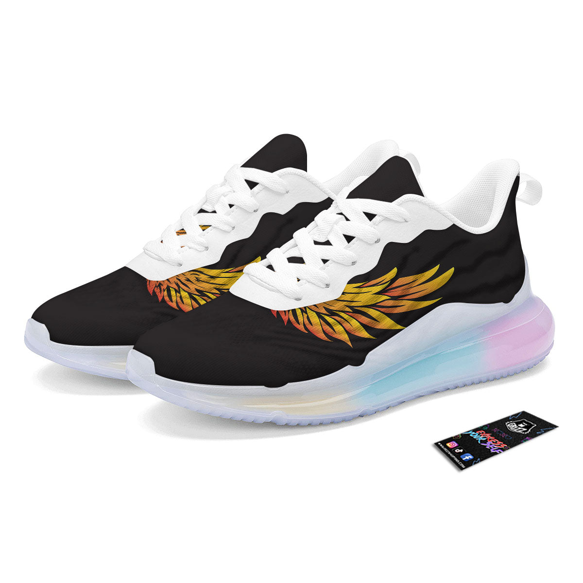 Angel Phoenix Print Running Sneakers-grizzshop