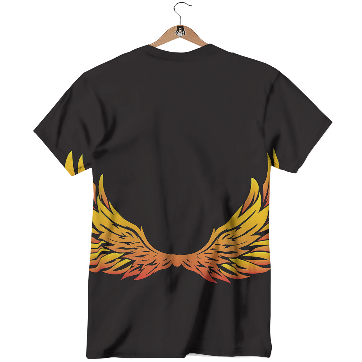 Angel Phoenix Print T-Shirt-grizzshop