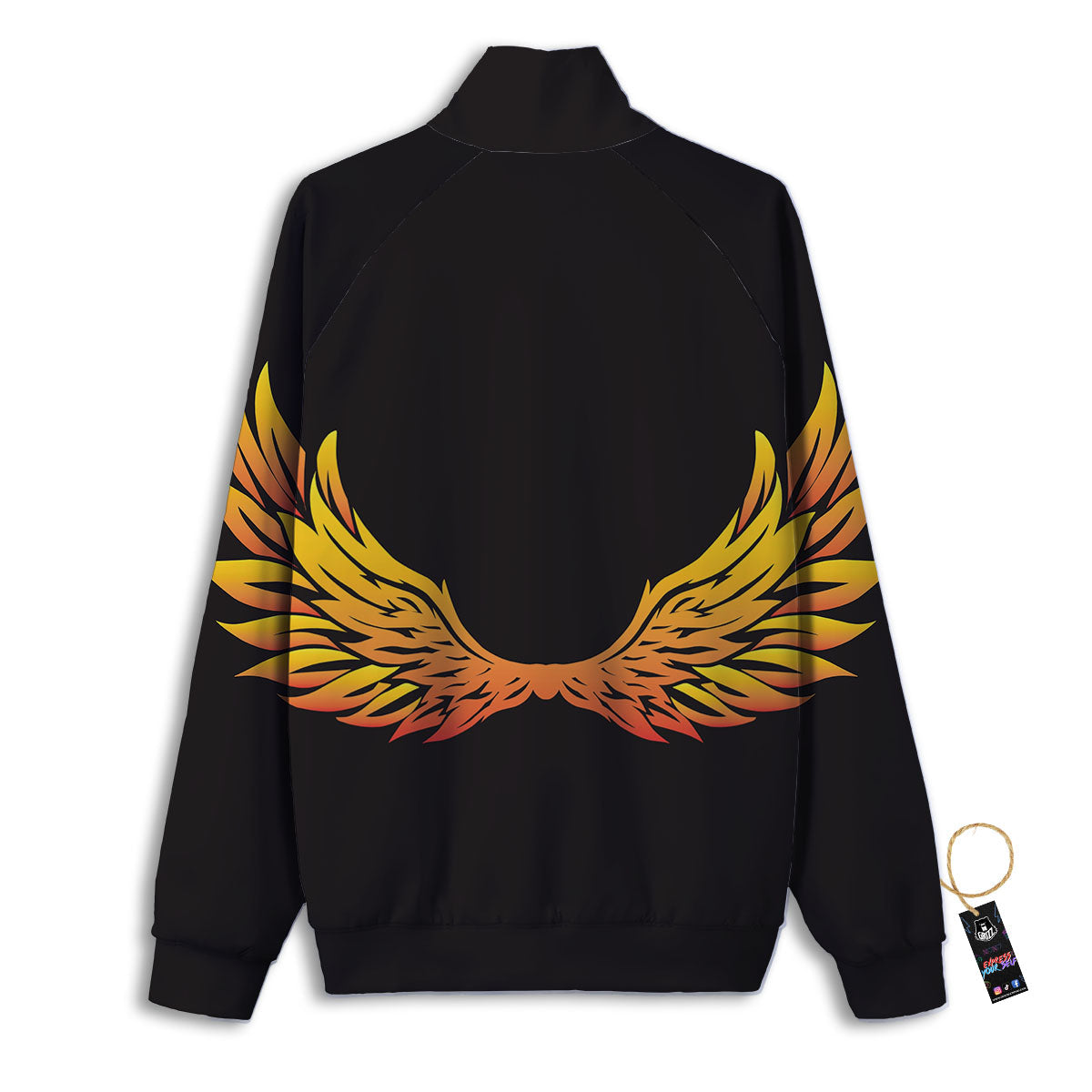 Angel Phoenix Print Track Jacket-grizzshop