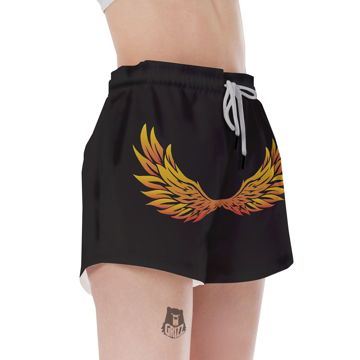 Angel Phoenix Print Women's Shorts-grizzshop