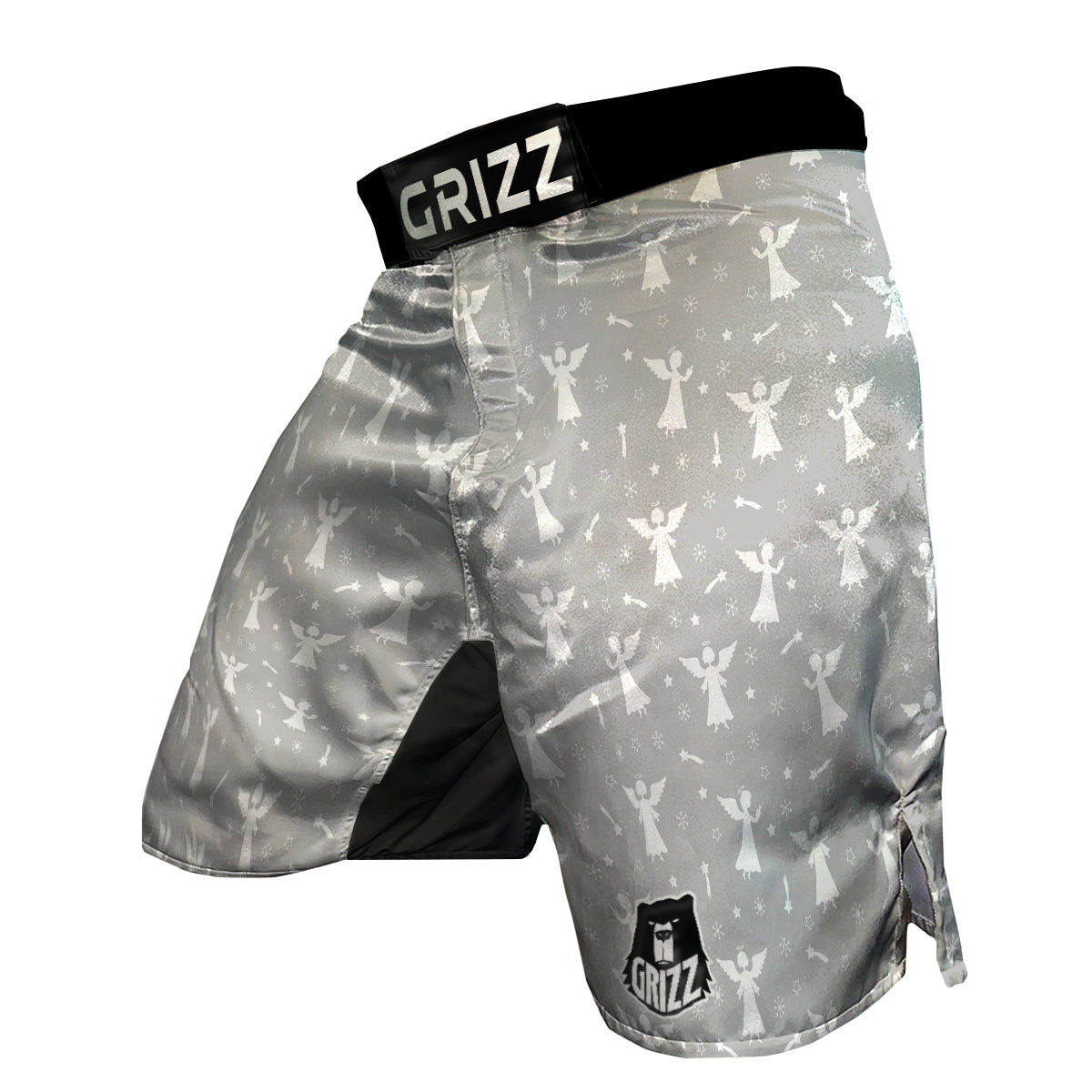 Angel Print Pattern MMA Shorts-grizzshop