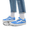 Angel White And Blue Print Pattern Skate Shoes-grizzshop