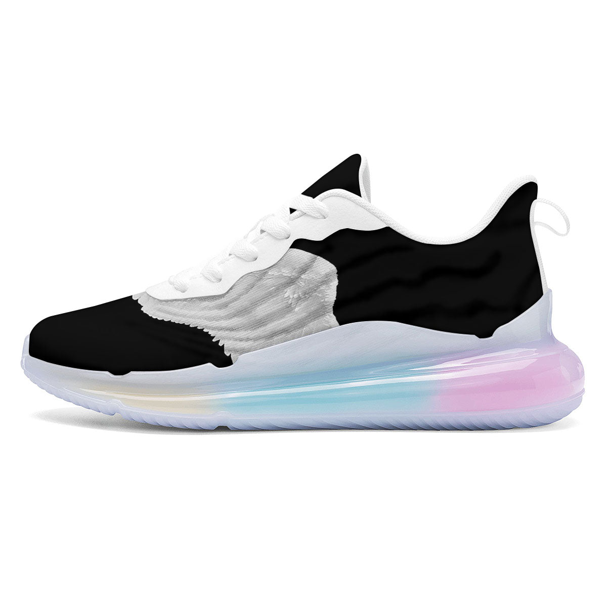 Angel Wings White Print Running Sneakers-grizzshop