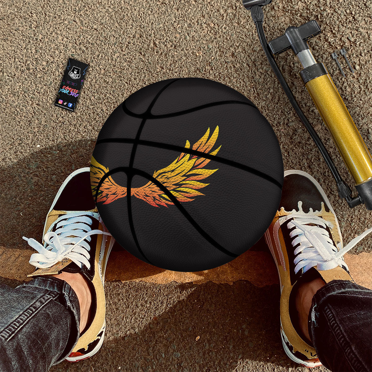 Angel Phoenix Print Basketball