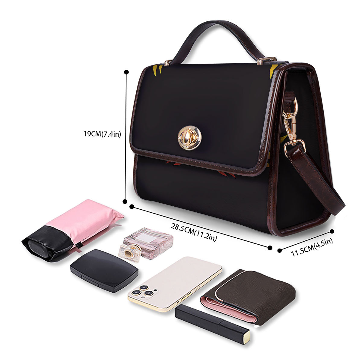 Angel Phoenix Print Women's Satchel Bag