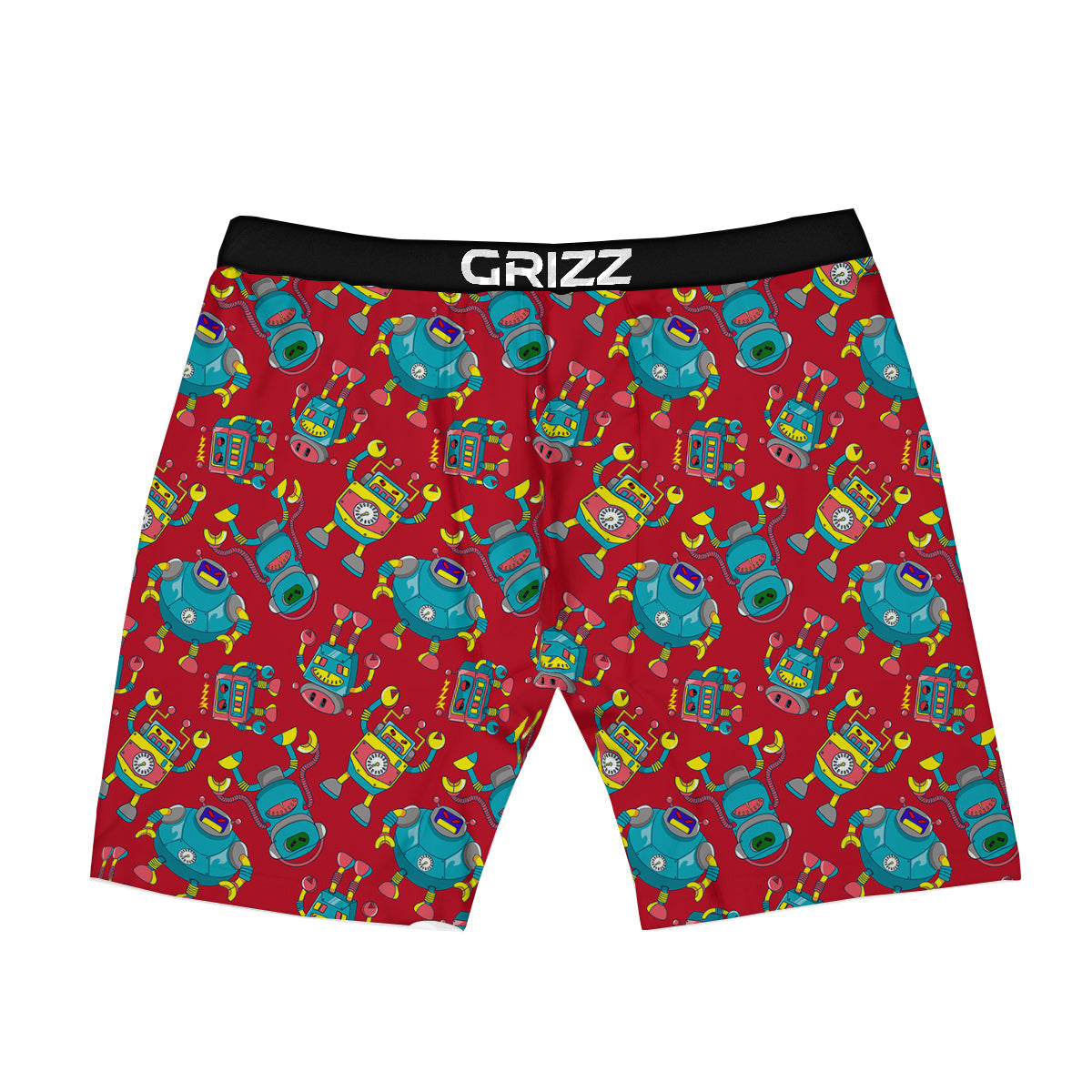Angry Robot Print Pattern Boxer Briefs-grizzshop