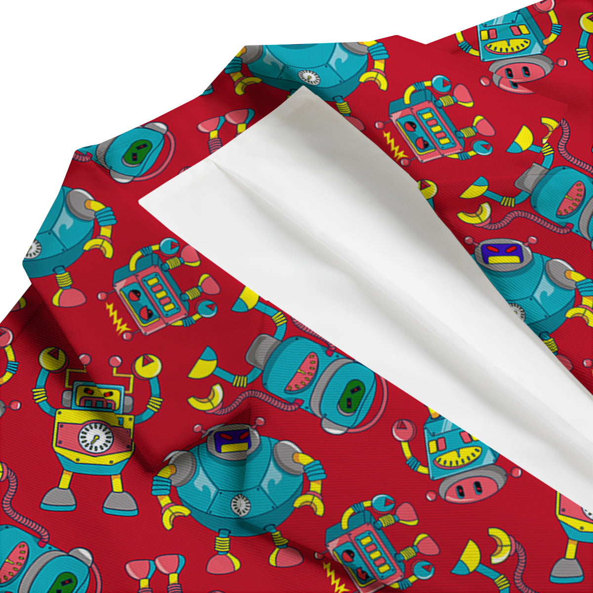 Angry Robot Print Pattern Men's Blazer-grizzshop