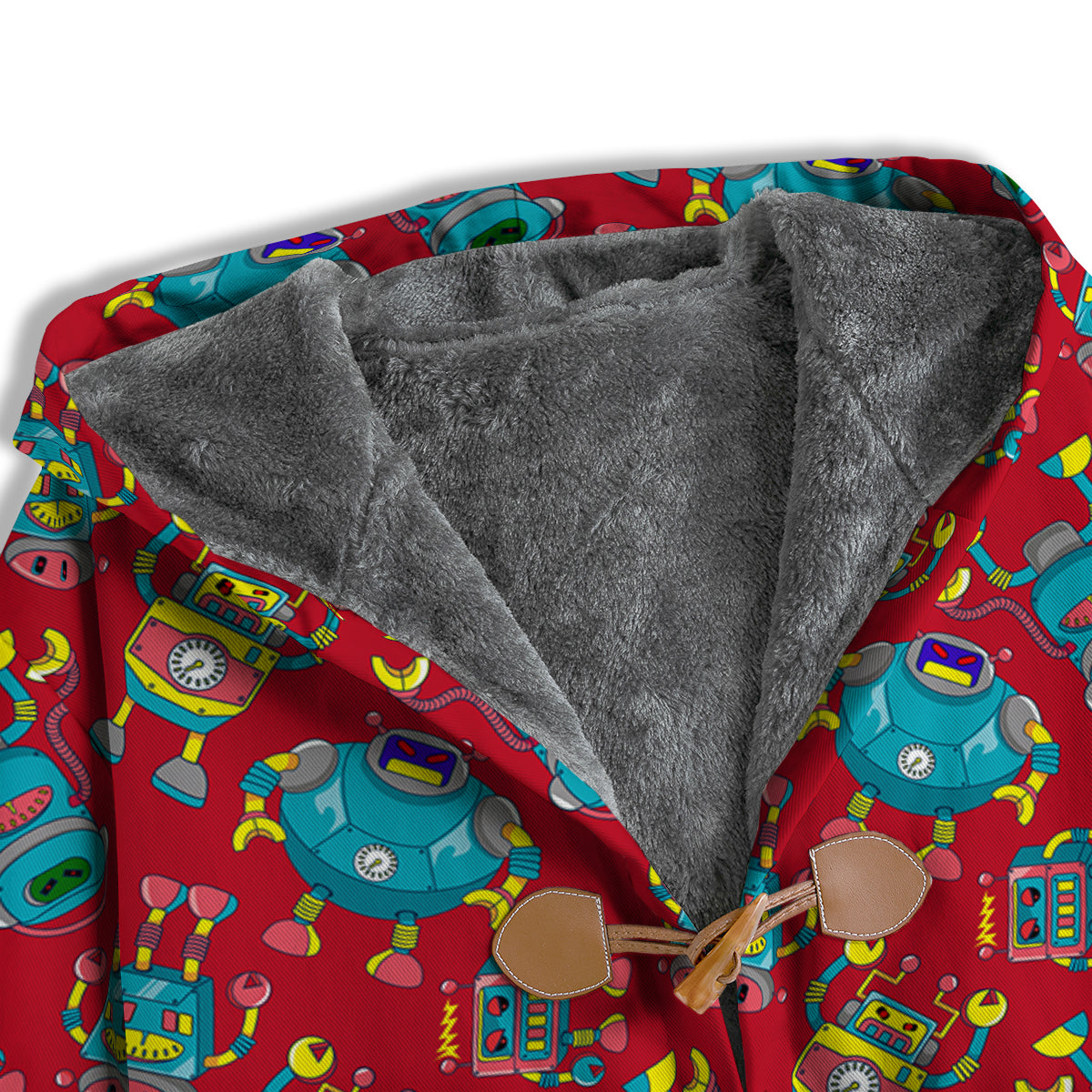 Angry Robot Print Pattern Men's Windbreaker Jacket-grizzshop
