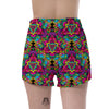 Animal Hippie Psychedelic Women's Shorts-grizzshop