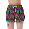 Animal Hippie Psychedelic Women's Shorts-grizzshop