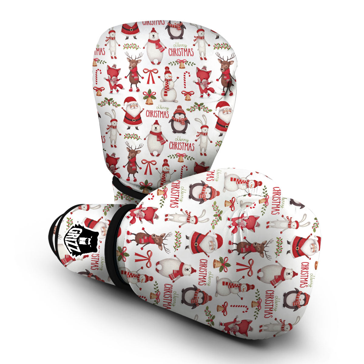 Animal Santa Christmas Boxing Gloves-grizzshop