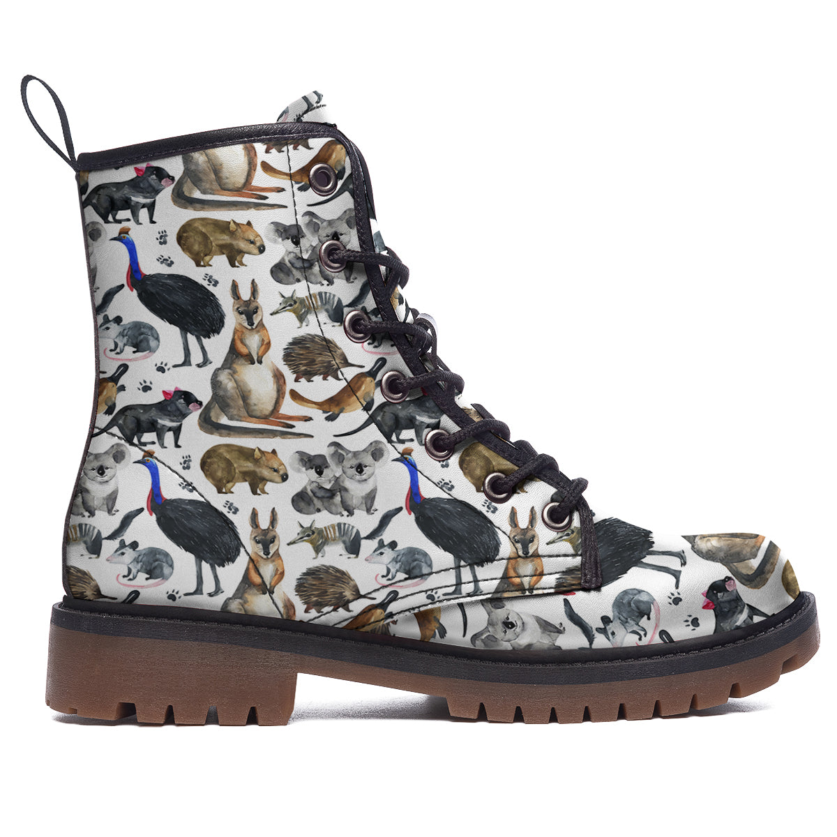 Animals Australian Print Pattern Work Boots-grizzshop