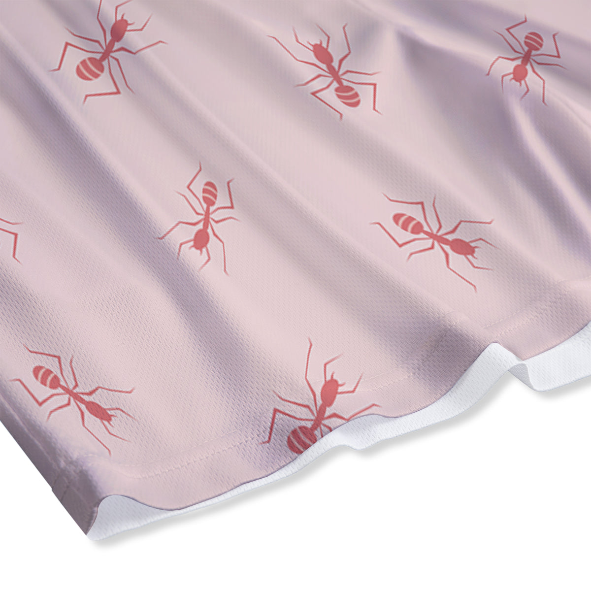Ant Red Pink Print Pattern Mesh Shorts-grizzshop