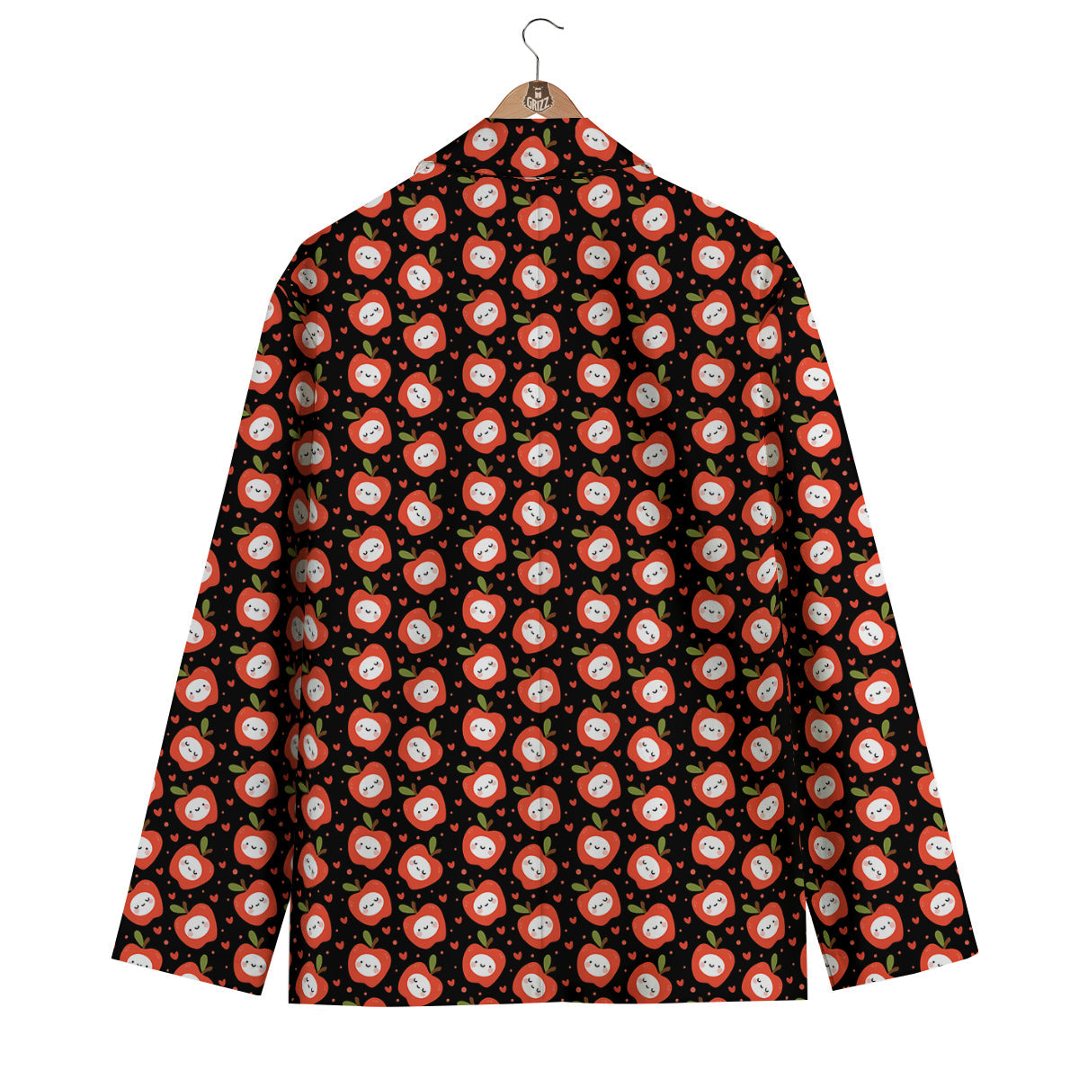 Apple Cute Print Pattern Men's Blazer-grizzshop