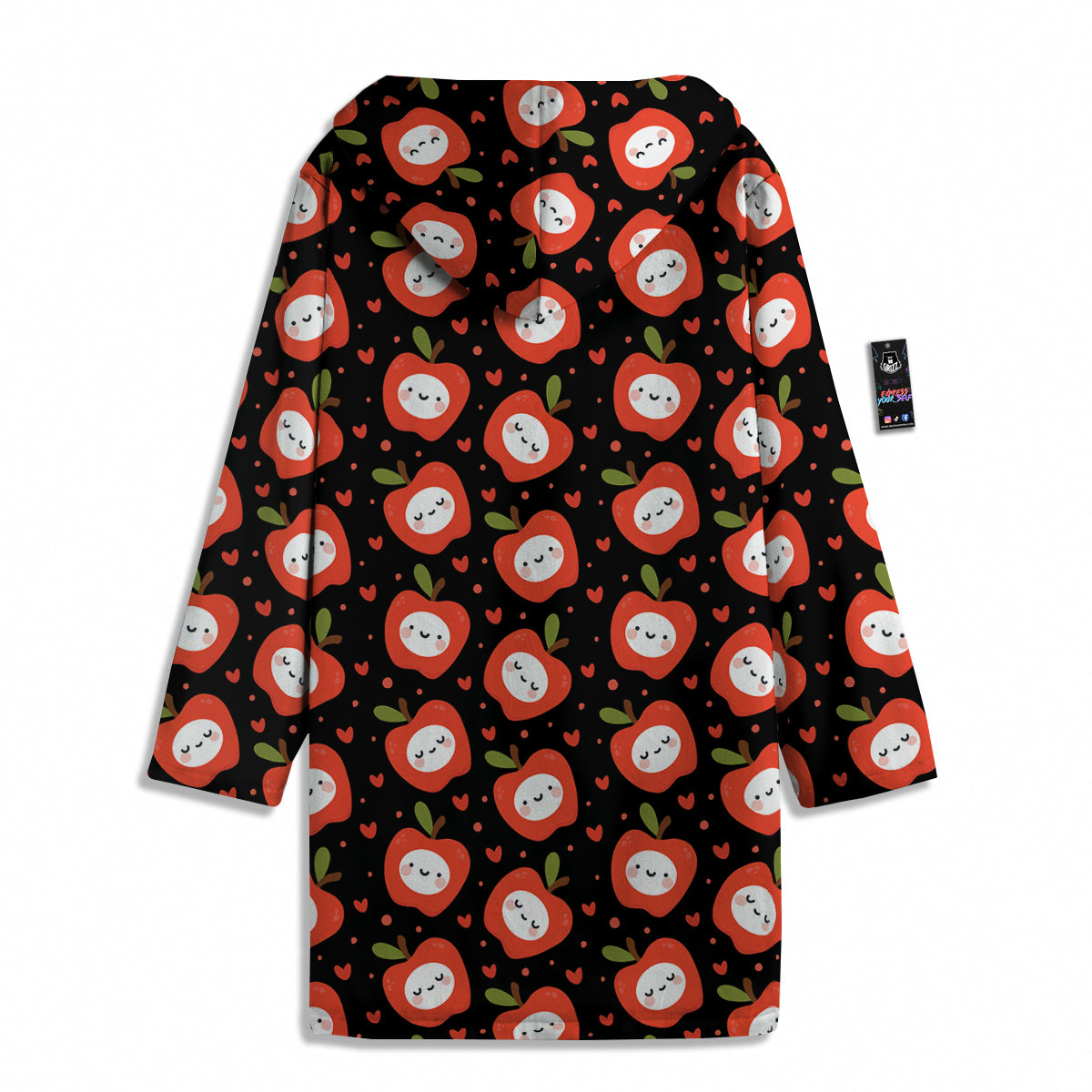 Apple Cute Print Pattern Men's Windbreaker Jacket-grizzshop
