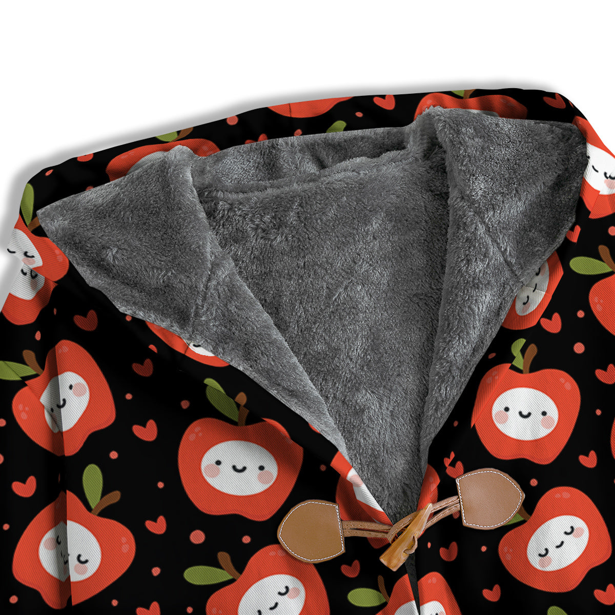 Apple Cute Print Pattern Men's Windbreaker Jacket-grizzshop
