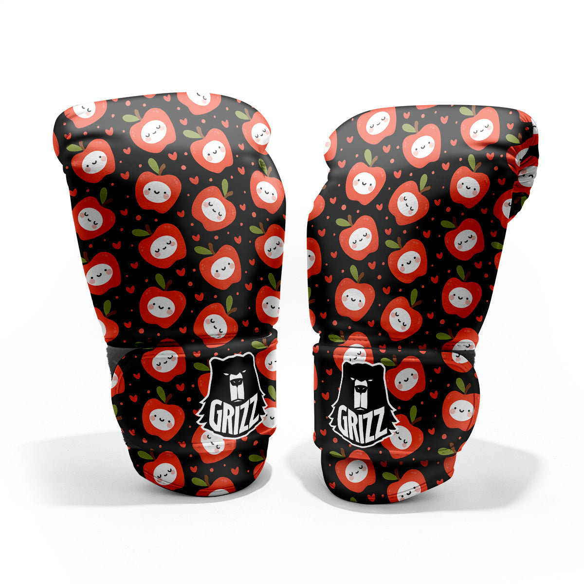 Apple Cute Print Pattern Sparring Gloves-grizzshop