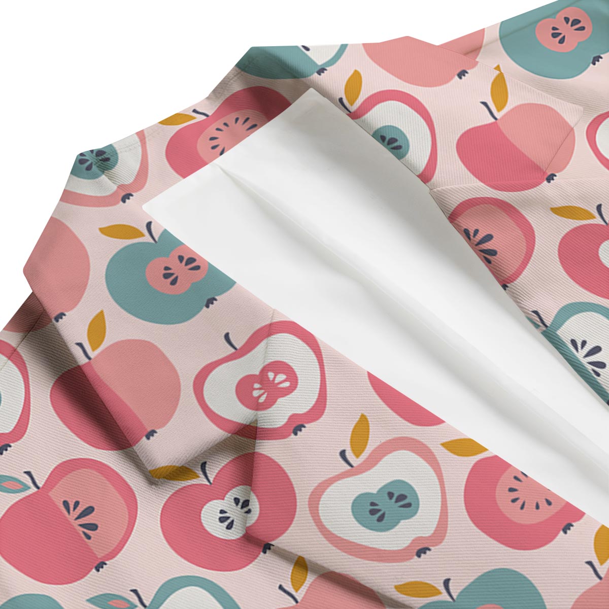 Apple Pattern Print Men's Blazer-grizzshop