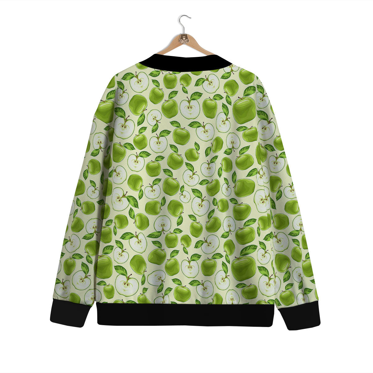 Apple Print Pattern Cardigan-grizzshop